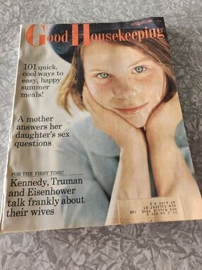 Good Housekeeping Vintage Magazine Cover Decor - Blue
